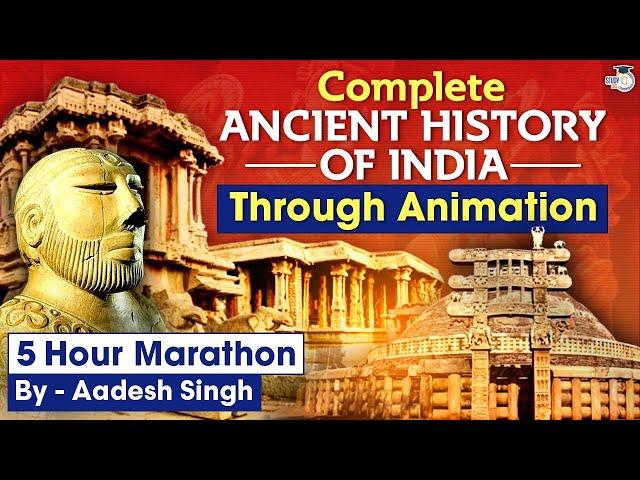 Complete Ancient Indian History in 5 hours through Animation | UPSC IAS