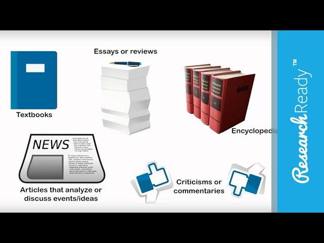 Understanding Primary & Secondary Sources