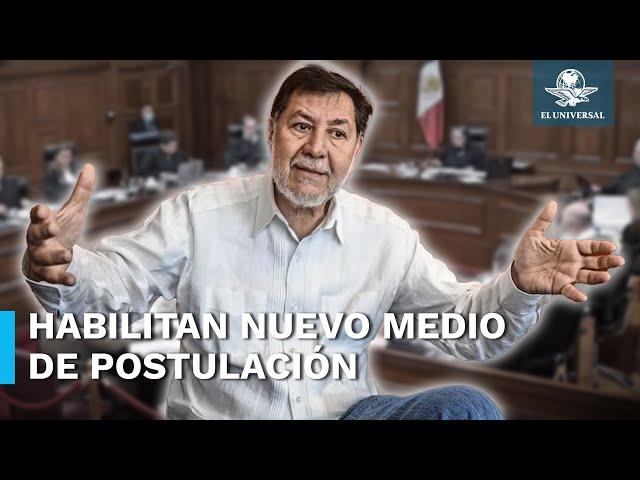 Van más de 10 mil candidaturas registradas en elección judicial, asegura Noroña