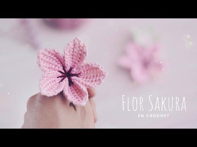 FLORES SAKURA | Tutorial paso a paso | Ganchillo