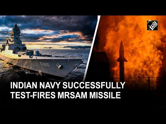 Indian Navy successfully test-fires indigenous MRSAM Missile from INS Visakhapatnam