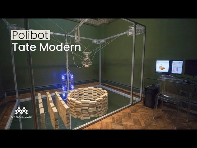 Our Polibot cable robot exhibited at the Tate Modern's Wired LIVE event