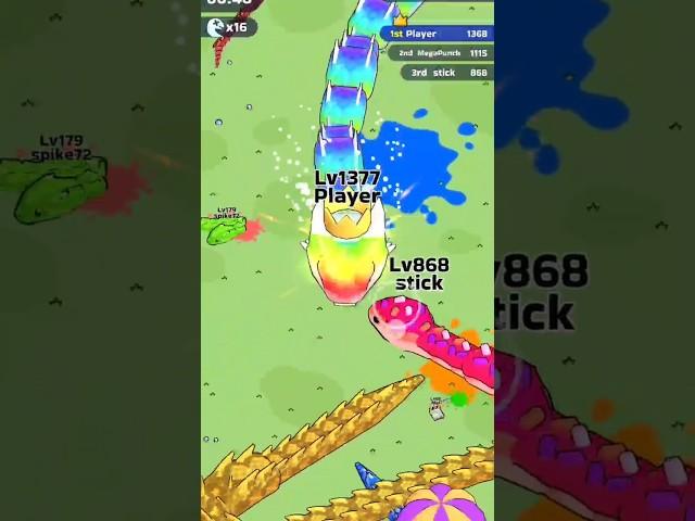 Snake Clash.io - How To Defeat Boss Lv.8000? | Snake Game Snake Battle #gaming #snake