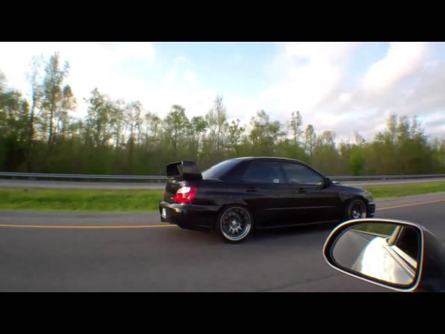 Blitz Nur Spec R Exhaust on 2004 Subaru Impreza WRX STi