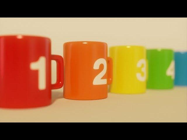 Number Cups 1 to 10 | Learn to Count Songs