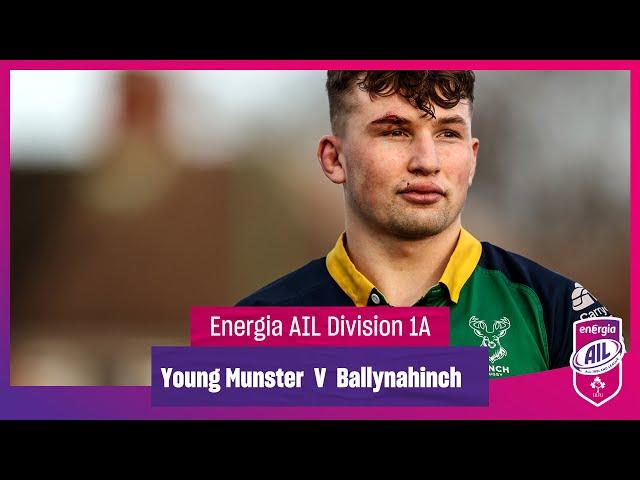 #EnergiaAIL Highlights Men’s Round 4: Young Munster v Ballynahinch