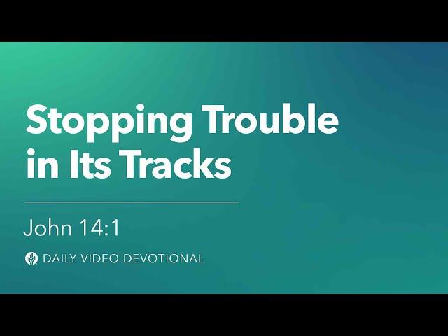 Stopping Trouble in Its Tracks | John 14:1 | Our Daily Bread Video Devotional