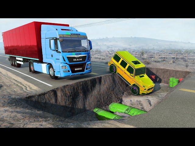 Cars vs Ditch TRAP #2 ▶️ BeamNG Drive