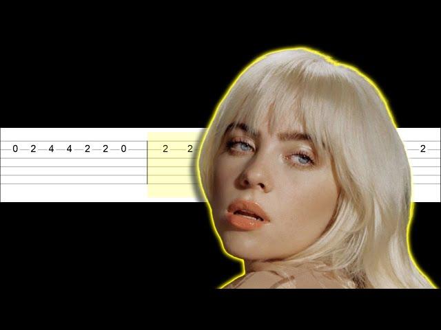 Billie Eilish - TV (Easy Guitar Tabs Tutorial)