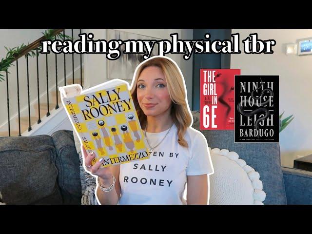 Getting through my physical tbr: reading vlog! 