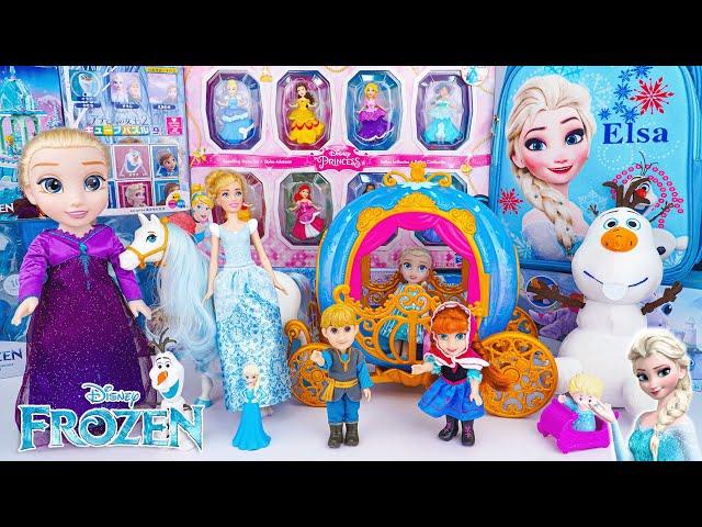 Disney Frozen Toys Collection Unboxing | Disney Princesses Sparkling Styles Small Doll Set