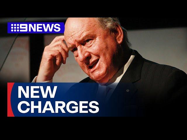 Alan Jones facing two more charges against ninth alleged victim | 9 News Australia