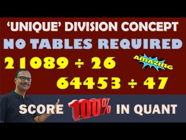 64453 ÷ 47 and 21089 ÷ 26 Without Traditional Division II No Tables Required II No Difficult Steps