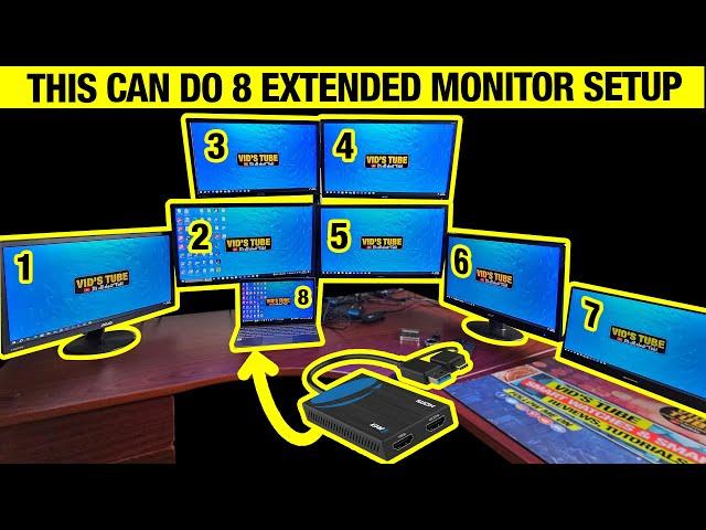 8 Extended 4K Monitor Setup with OREI SplitExtend For Only 59$!