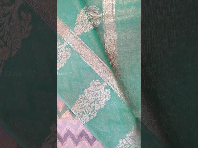 George & Elsa , presents Chanderi silk Handloom sarees for wedding guests ! #weddingshopping #saree