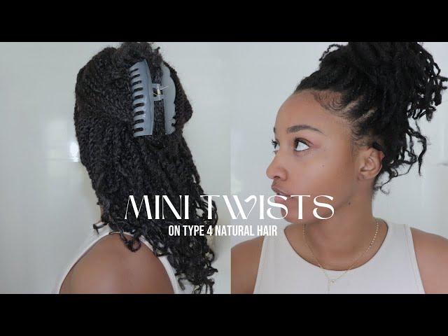 How To Do Mini Twists on Type 4 Natural Hair