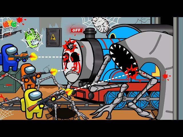 Spider Among Us vs Thomas the Train | Among us Animation