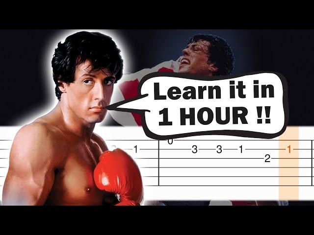 Rocky III - Eye of the Tiger (Survivor) - Guitar tutorial (TAB)