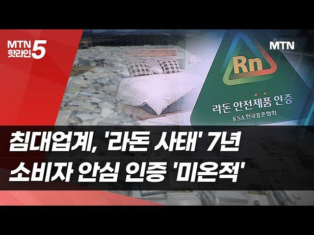 '라돈 사태' 7년…침대업계, 소비자 안심 인증 '미온적' / 머니투데이방송 (뉴스)