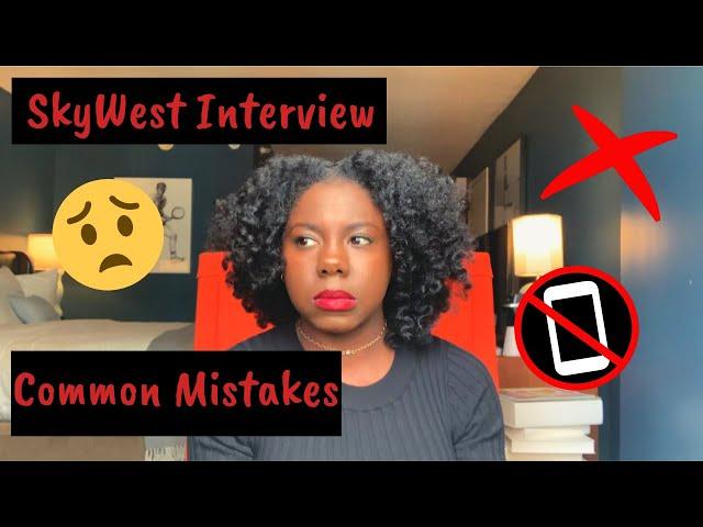 SKYWEST AIRLINES Flight Attendant Open Interview Common Mistakes: READ DESCRIPTION