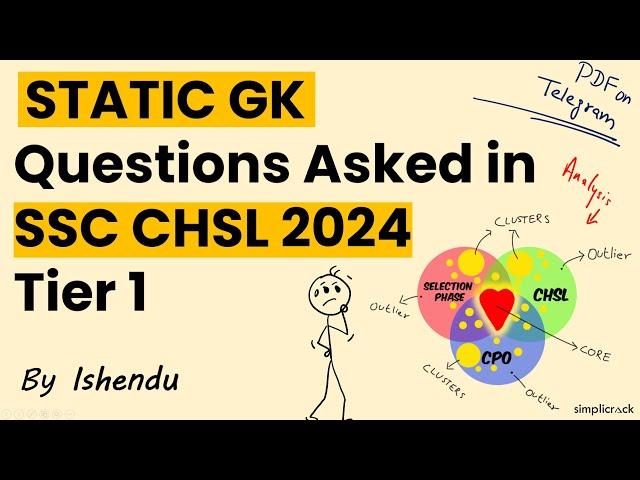 All Static GK Questions asked in SSC CHSL 2024 Tier 1 ISimplicrack