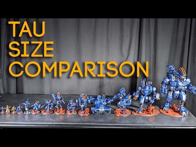 T'au Empire Unit Size Comparison | How Big is That Model??