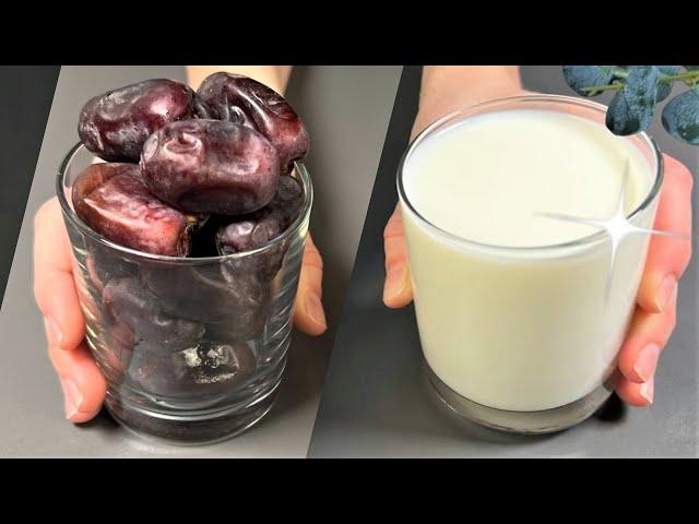 I pour hot milk into the dates and the result was amazing! A recipe in 5 minutes!