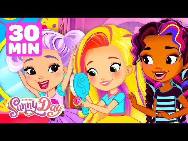 Sunny Gets a New Hairstyle With Her Best Friends!  | 30 Minute Compilation | Shimmer and Shine