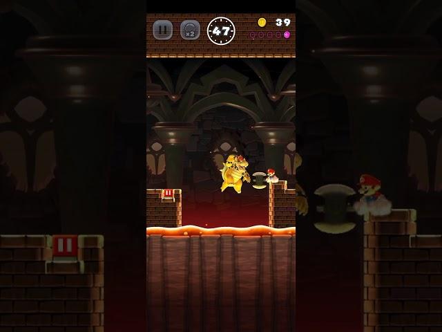 Mario Run kill dino boss
