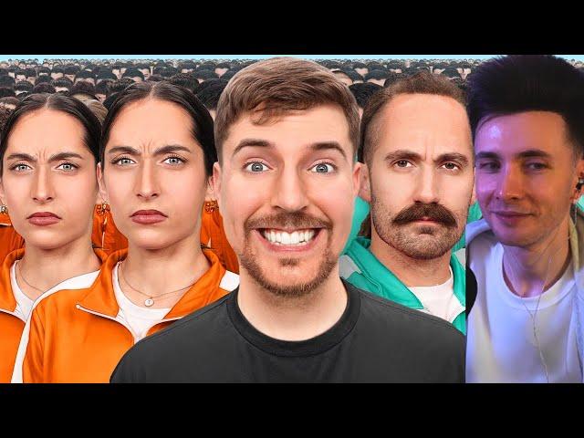 ХЕСУС СМОТРИТ 100 Близнецов Борются За $250,000 | MR.BEAST