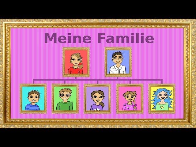 Deutsch lernen: die Familie - Genitiv / family - genitive case - German lesson for beginners