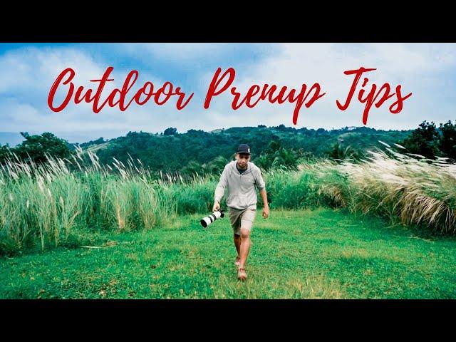 PAANO MAGSHOOT NG OUTDOOR PRENUP ? TIPS | BTS