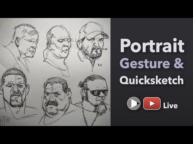 Portrait Gesture and Sketching Demo