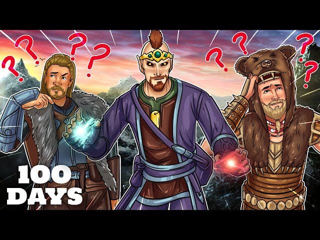 I Spent 100 Days In Skyrim Legendary Difficulty Becoming A Master illusion Mage (Skyrim Movie)