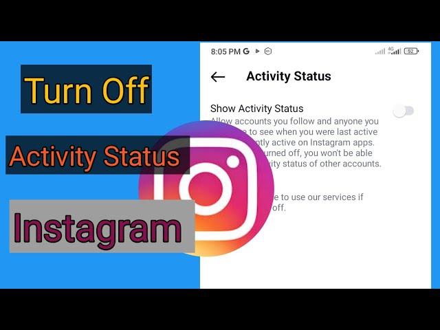 How to turn off active status on Instagram