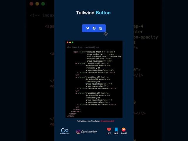 Tailwind Button #tailwind #tailwindcss #css