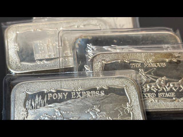 Vintage Mother Lode Mint 1 oz Silver Bars - 5 oz for the Guardhouse Box #silverbar #vintagesilverbar