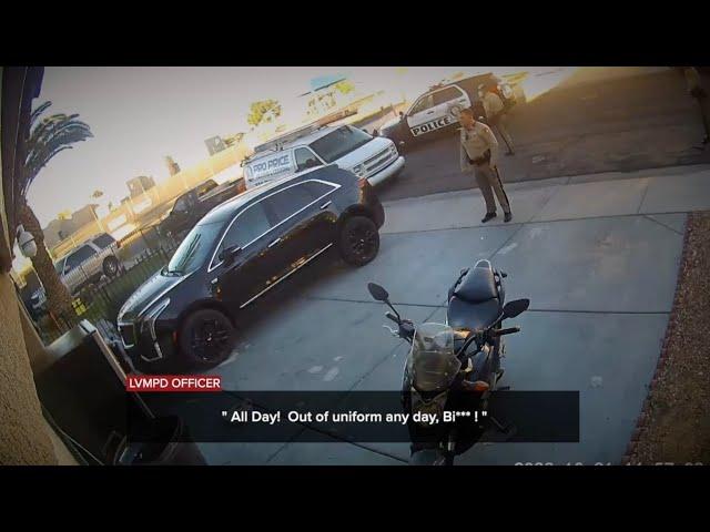 Copping an attitude: Confrontational Las Vegas police officer under internal investigation