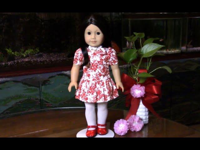 American Girl Doll - Janie & Jack Floral Toile Dress