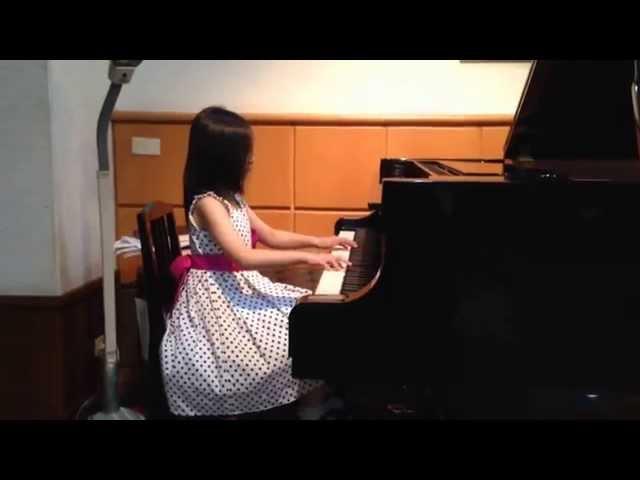 Amelia Qu (7) - 2014 Suzuki Piano Book II graduation Recital, part 3.