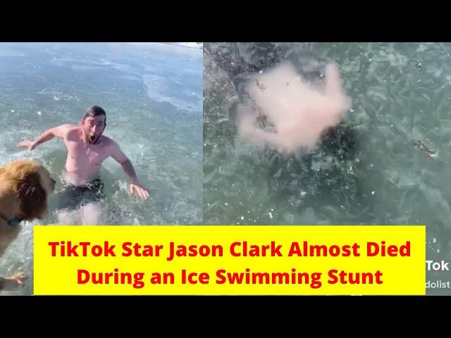 TIKTOK STAR JASON CLARK ALMOST DIED DURING AN ICE SWIMMING STUNT