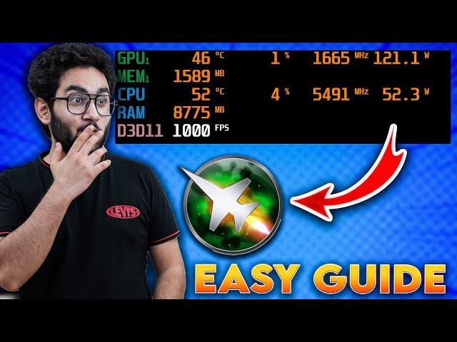 How to Display Gaming FPS, Temperature,  CPU-GPU USAGE Like A Pro | Msi Afterburner & HWiNFO