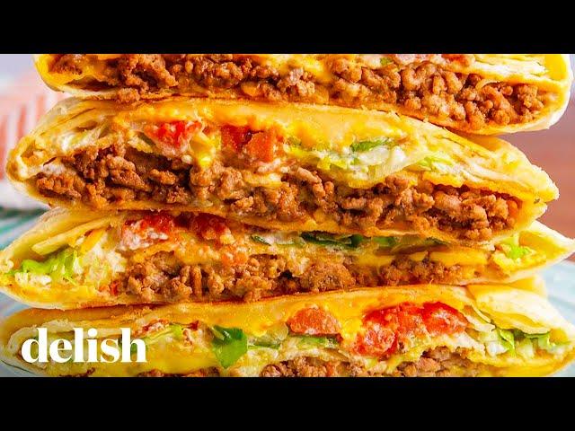 How To Make The Perfect Taco Bell Copycat Crunchwrap Supreme | Delish