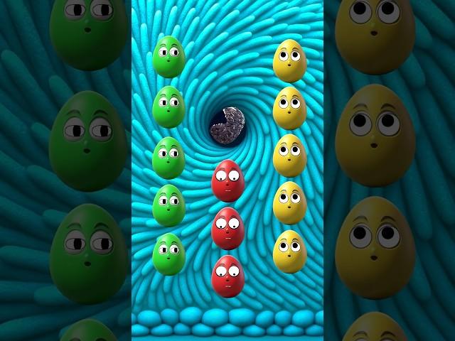 In and Out! PacMan’s Egg Mission! #shorts