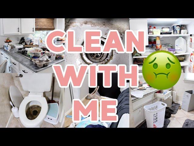 *SUPER DISGUSTING* CLEAN WITH ME! COMPLETE DISASTER CLEANING MOTIVATION! DAYS OF SPEED CLEANING!