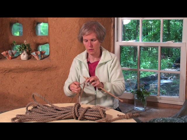 Knitting with Rope at The Cob Studio with Cara Graver