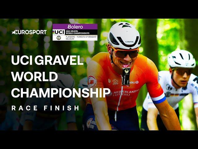 WORLD CHAMPION!  | UCI Gravel World Championship Men's Final Kilometres | Eurosport Cycling