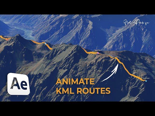 Create DYNAMIC 3D Routes | Google Earth Studio + After Effects 2023