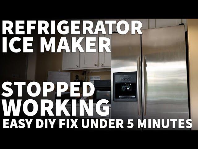 Ice Maker Not Making Ice - Ice Maker Stopped Making Ice Easy Fix on Any Brand Refrigerator