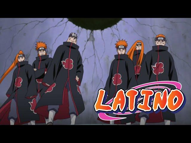 Jiraiya conoce a los 6 caminos de Pain (Doblaje Latino Oficial)